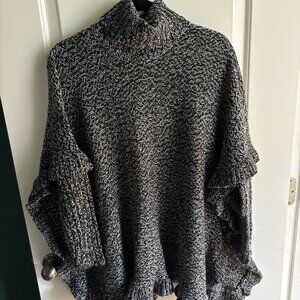 Flowy Turtle-Neck Sweater